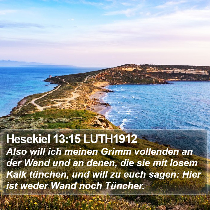 Hesekiel 13:15 LUTH1912 Bible Study