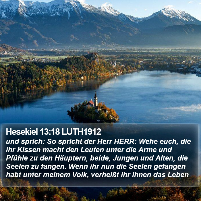 Hesekiel 13:18 LUTH1912 Bible Study