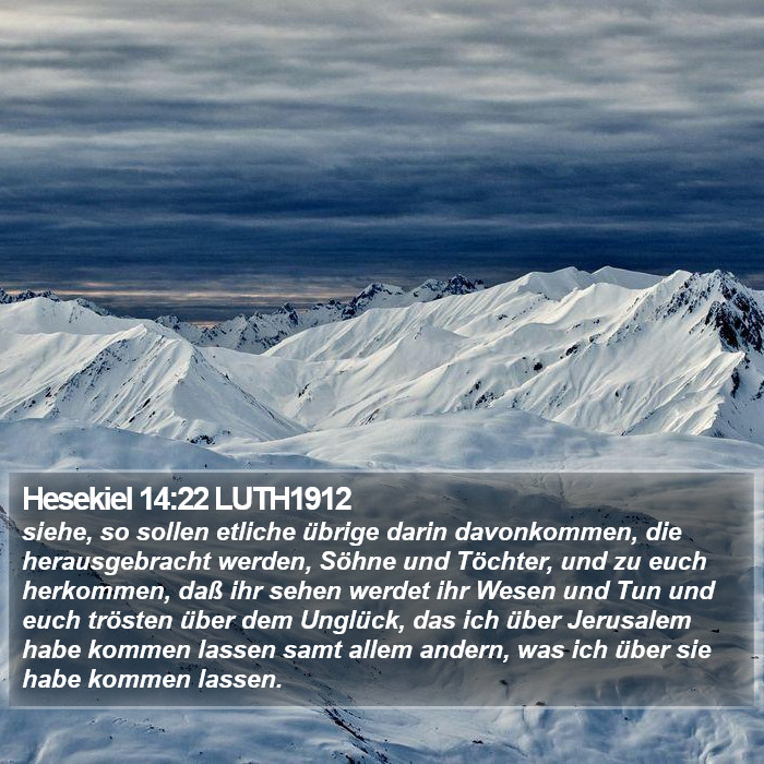 Hesekiel 14:22 LUTH1912 Bible Study