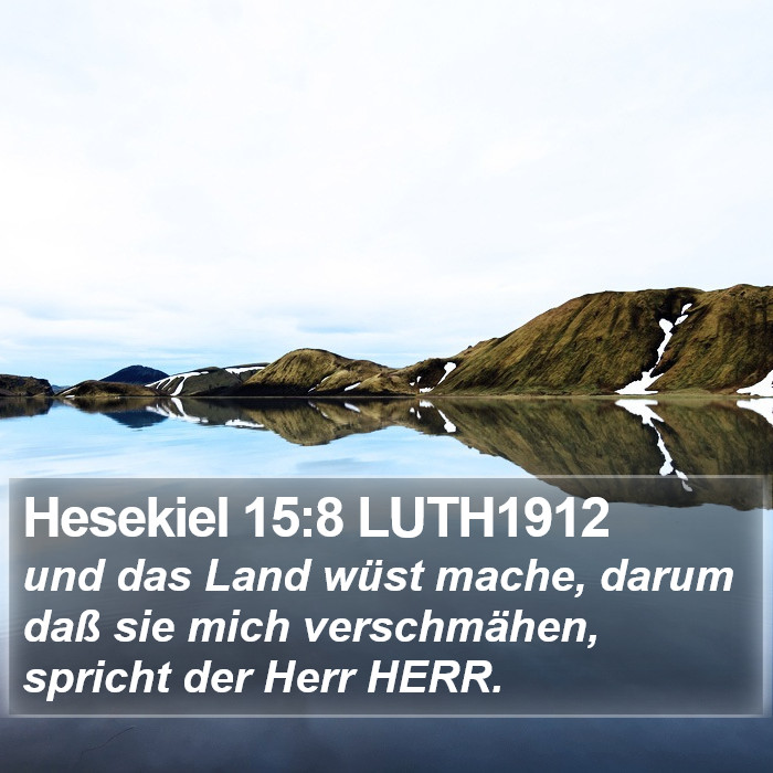 Hesekiel 15:8 LUTH1912 Bible Study