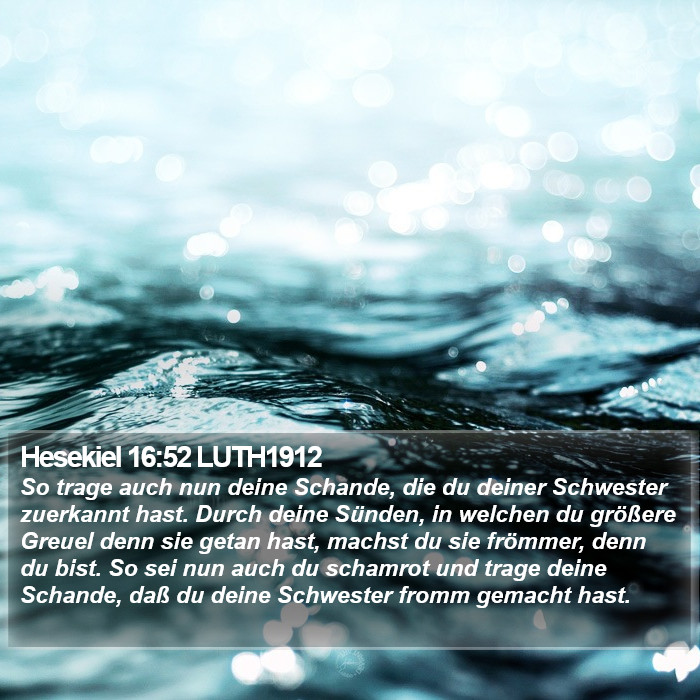 Hesekiel 16:52 LUTH1912 Bible Study