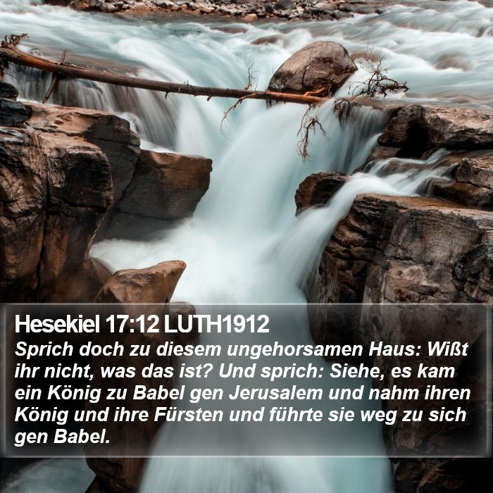 Hesekiel 17:12 LUTH1912 Bible Study