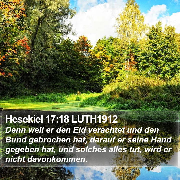 Hesekiel 17:18 LUTH1912 Bible Study