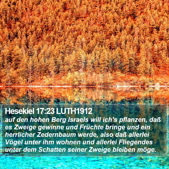 Hesekiel 17:23 LUTH1912 Bible Study