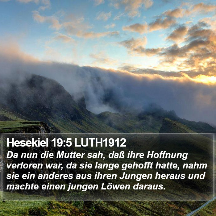 Hesekiel 19:5 LUTH1912 Bible Study