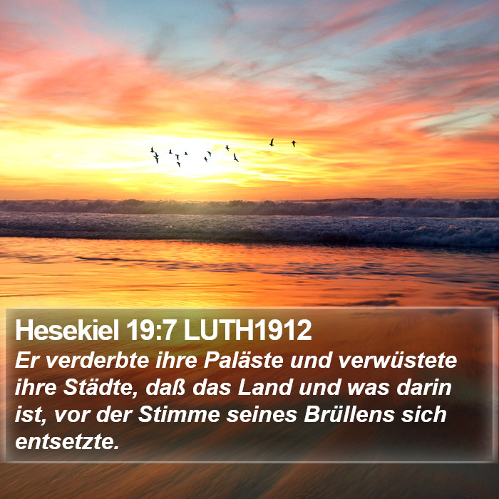 Hesekiel 19:7 LUTH1912 Bible Study