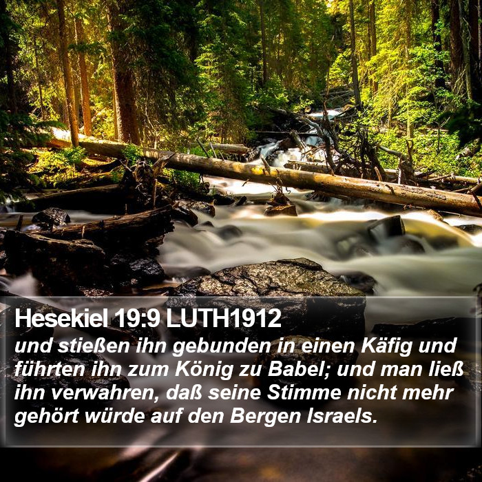 Hesekiel 19:9 LUTH1912 Bible Study