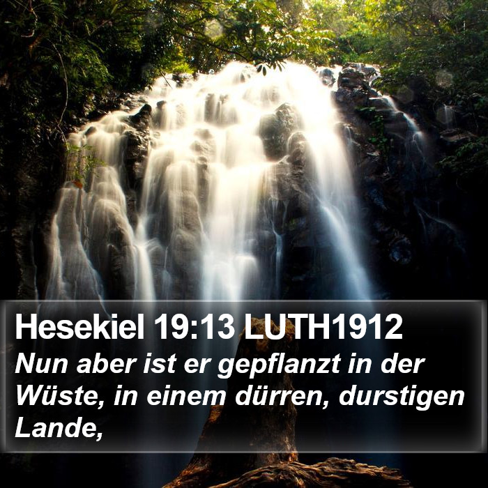 Hesekiel 19:13 LUTH1912 Bible Study