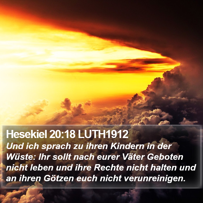 Hesekiel 20:18 LUTH1912 Bible Study
