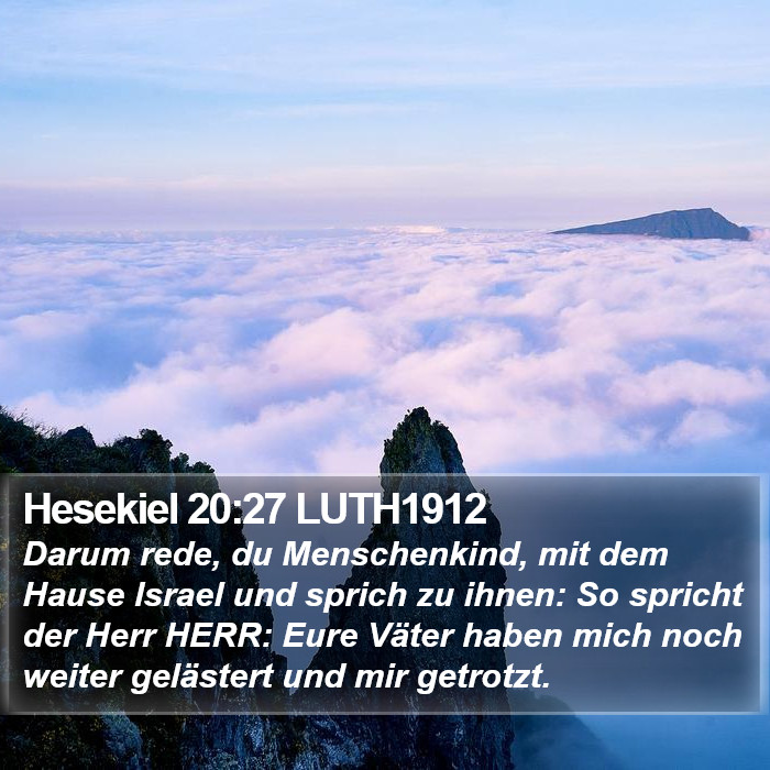 Hesekiel 20:27 LUTH1912 Bible Study