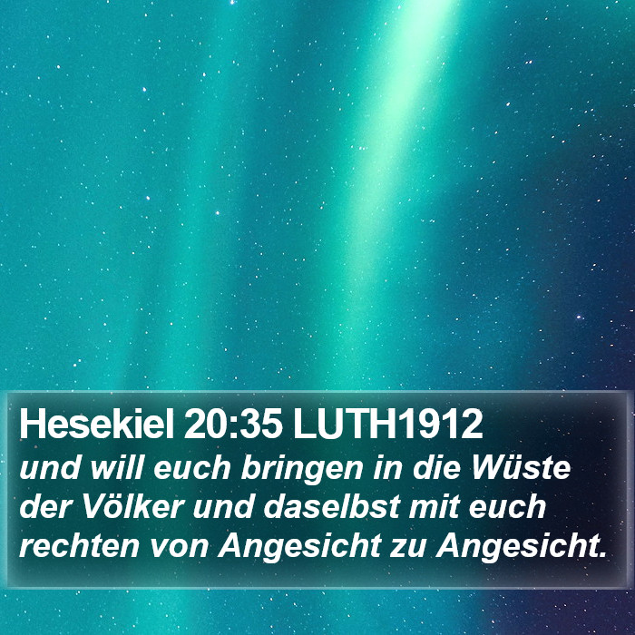 Hesekiel 20:35 LUTH1912 Bible Study