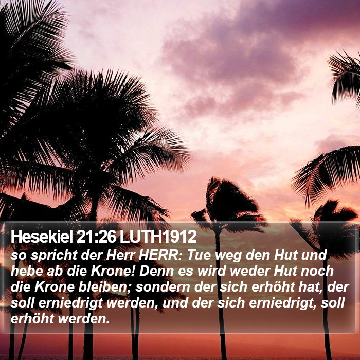 Hesekiel 21:26 LUTH1912 Bible Study