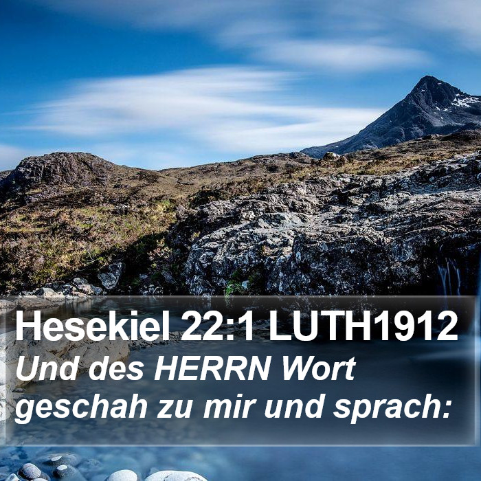 Hesekiel 22:1 LUTH1912 Bible Study