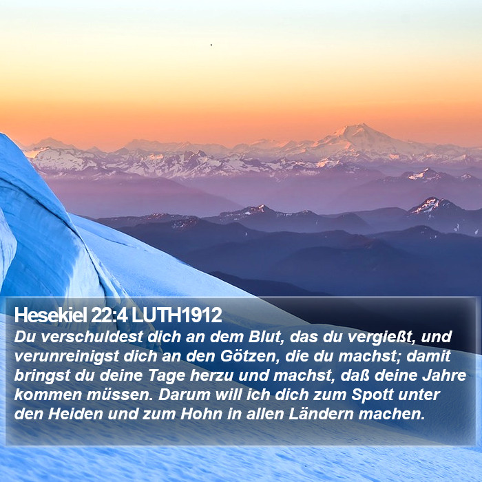 Hesekiel 22:4 LUTH1912 Bible Study