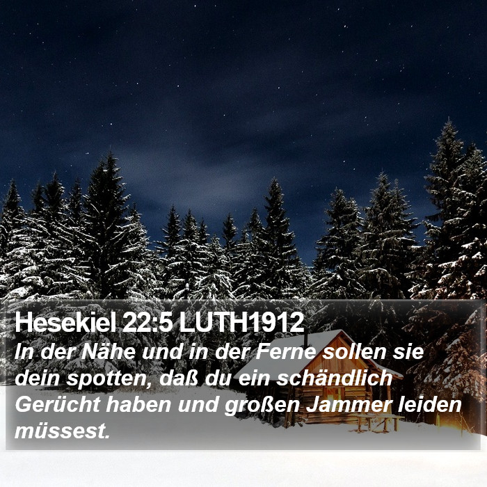 Hesekiel 22:5 LUTH1912 Bible Study