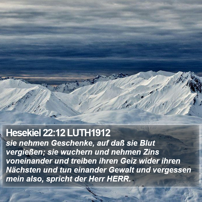 Hesekiel 22:12 LUTH1912 Bible Study