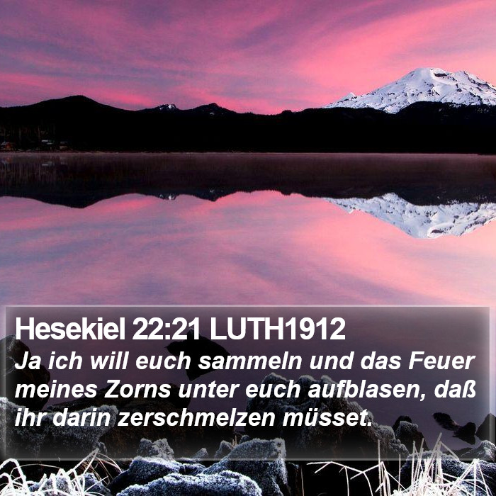 Hesekiel 22:21 LUTH1912 Bible Study