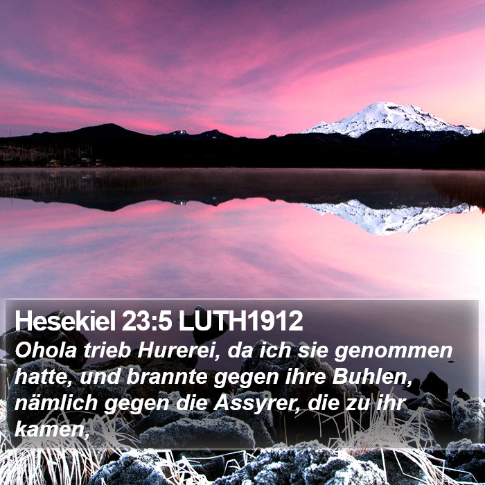 Hesekiel 23:5 LUTH1912 Bible Study