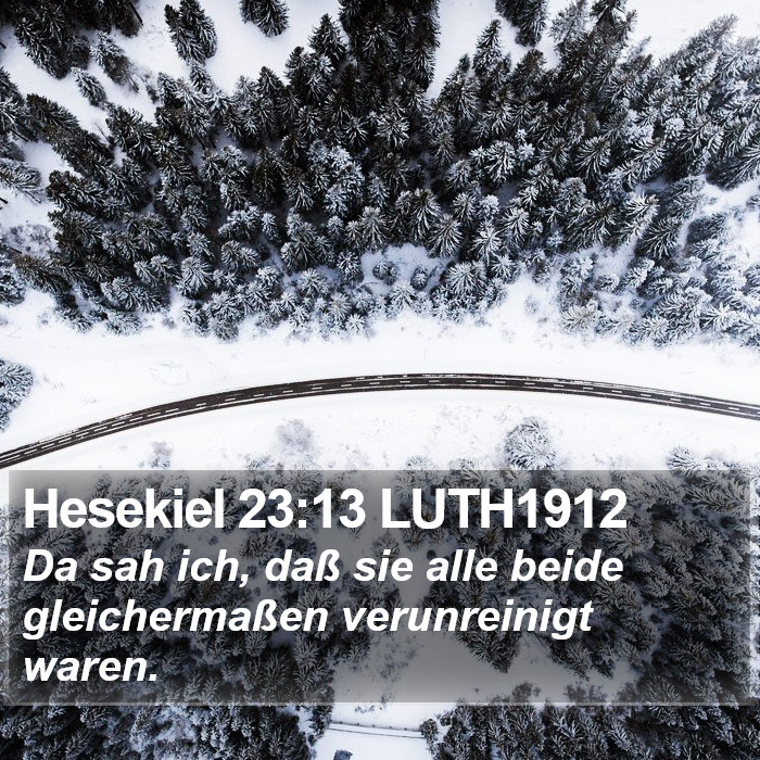 Hesekiel 23:13 LUTH1912 Bible Study