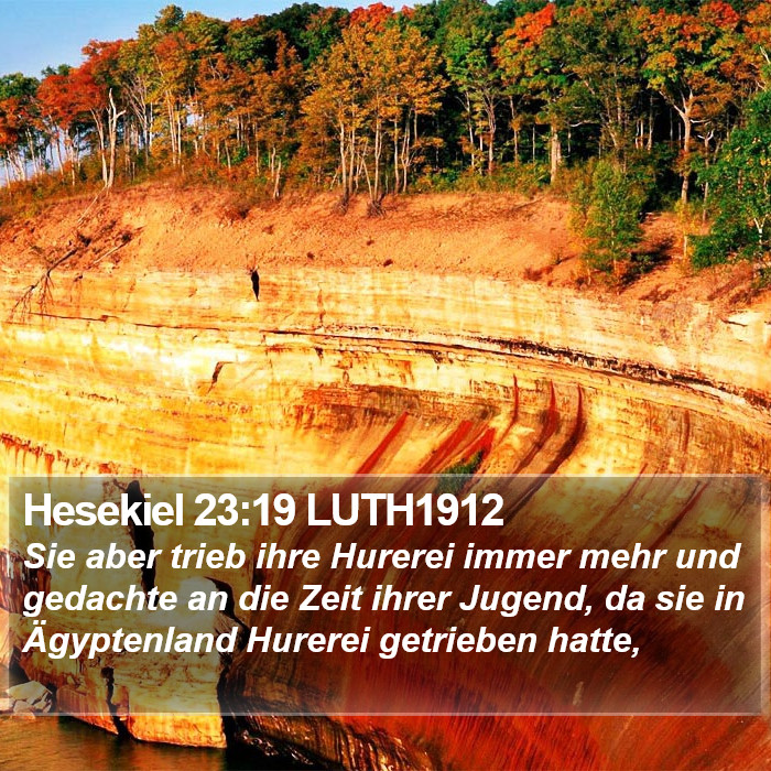 Hesekiel 23:19 LUTH1912 Bible Study