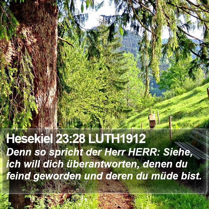 Hesekiel 23:28 LUTH1912 Bible Study