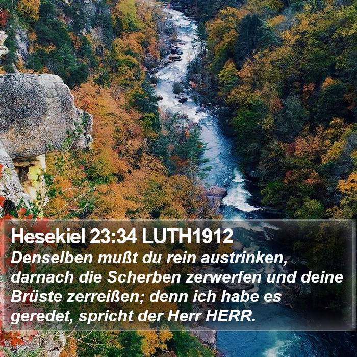 Hesekiel 23:34 LUTH1912 Bible Study