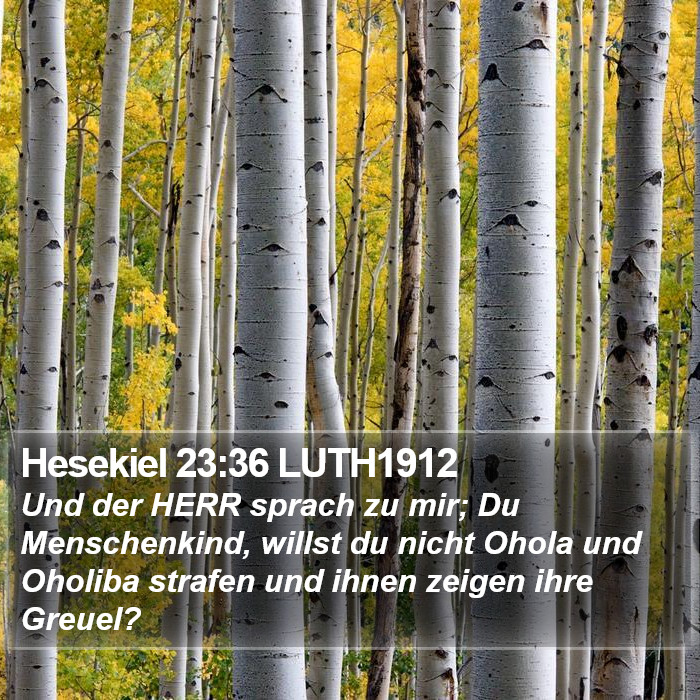 Hesekiel 23:36 LUTH1912 Bible Study
