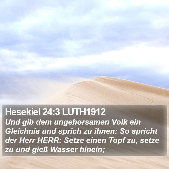 Hesekiel 24:3 LUTH1912 Bible Study