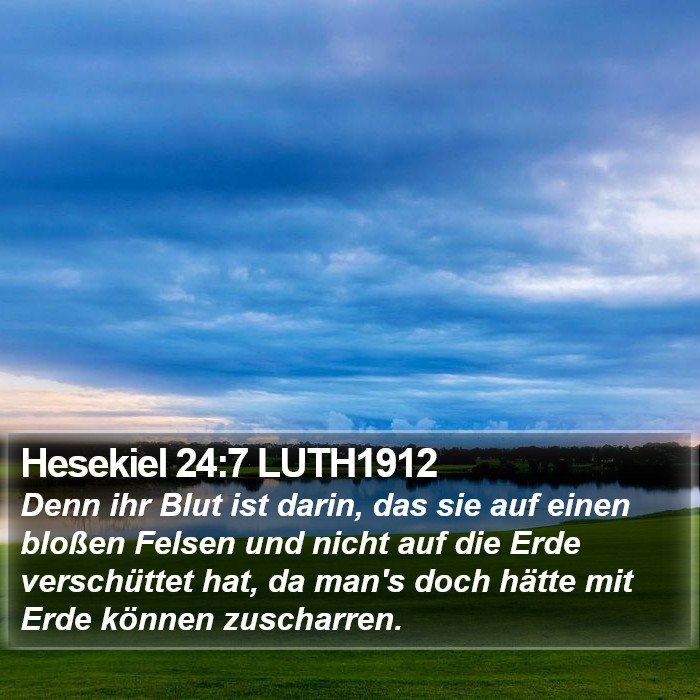 Hesekiel 24:7 LUTH1912 Bible Study