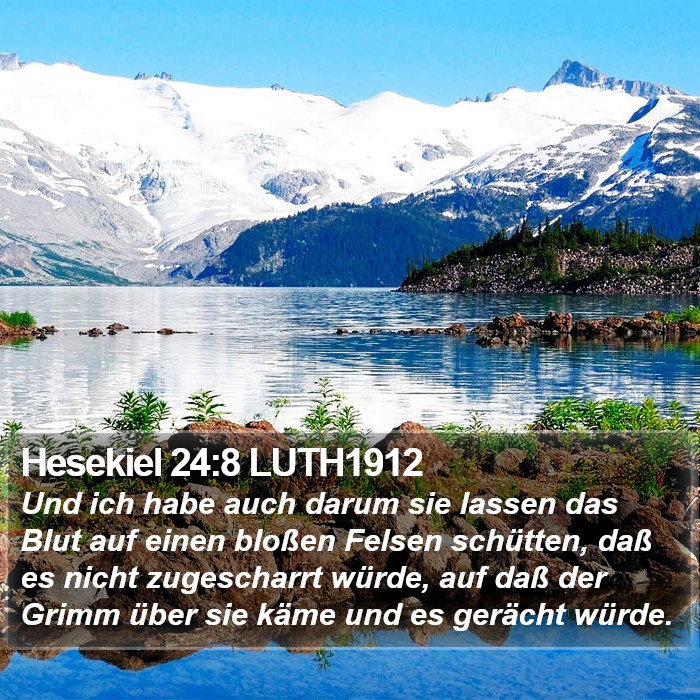 Hesekiel 24:8 LUTH1912 Bible Study