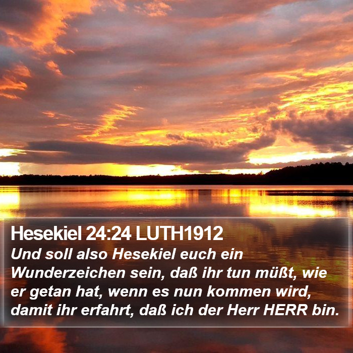 Hesekiel 24:24 LUTH1912 Bible Study