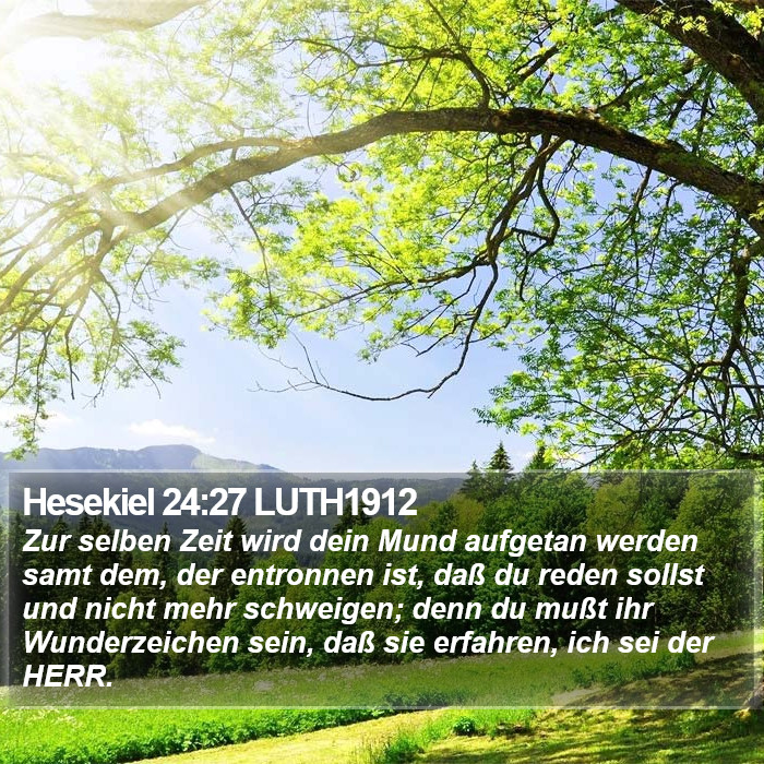 Hesekiel 24:27 LUTH1912 Bible Study