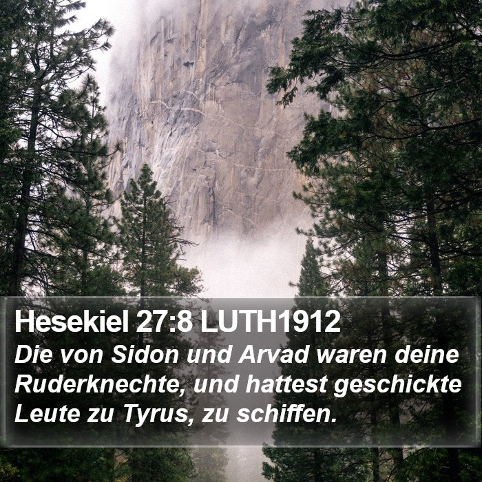 Hesekiel 27:8 LUTH1912 Bible Study