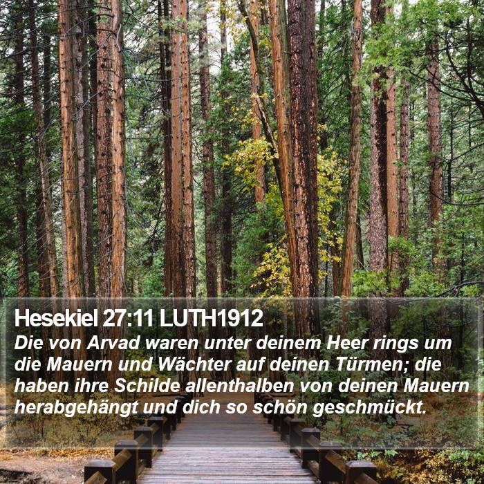 Hesekiel 27:11 LUTH1912 Bible Study