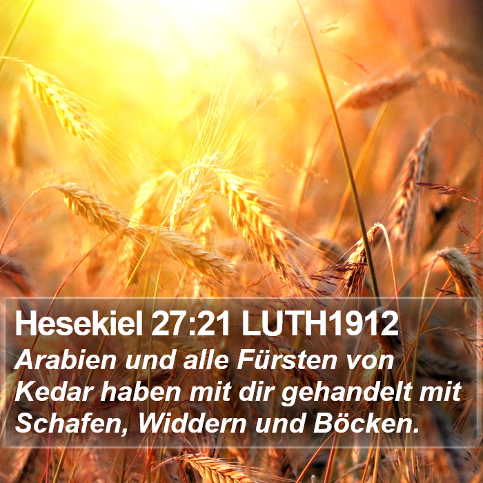 Hesekiel 27:21 LUTH1912 Bible Study