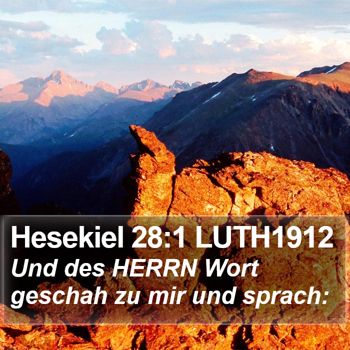 Hesekiel 28:1 LUTH1912 Bible Study