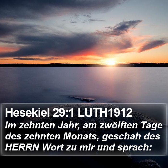 Hesekiel 29:1 LUTH1912 Bible Study