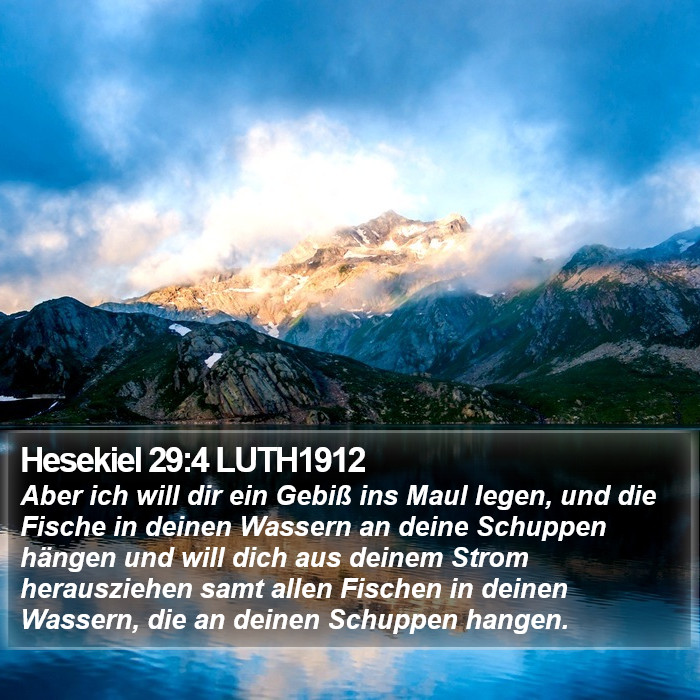 Hesekiel 29:4 LUTH1912 Bible Study