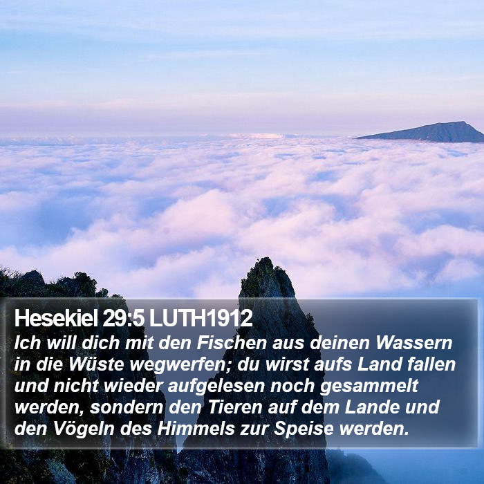 Hesekiel 29:5 LUTH1912 Bible Study