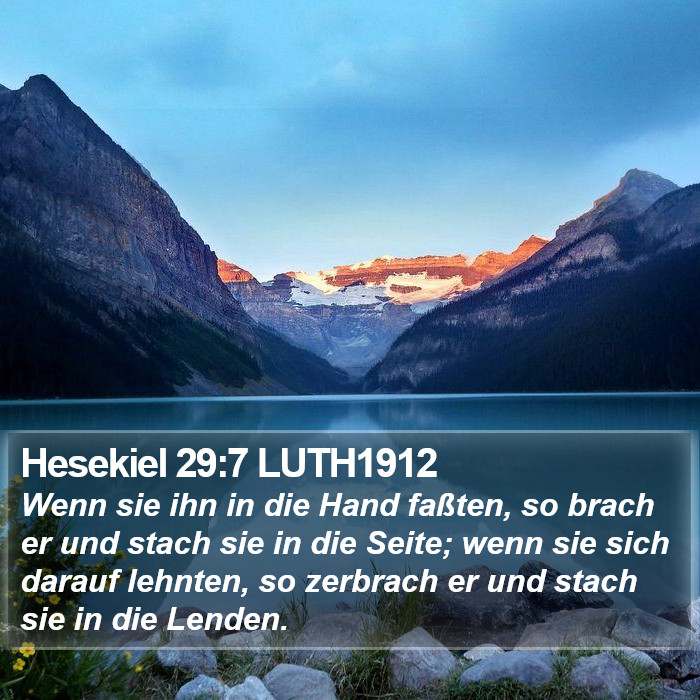 Hesekiel 29:7 LUTH1912 Bible Study