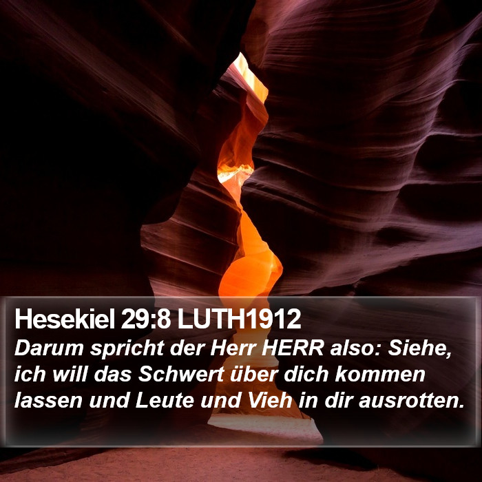 Hesekiel 29:8 LUTH1912 Bible Study