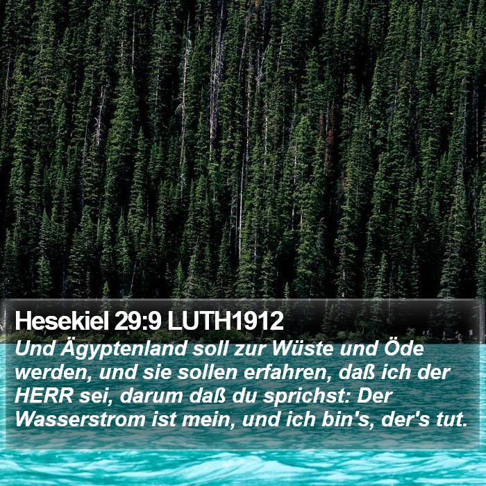 Hesekiel 29:9 LUTH1912 Bible Study