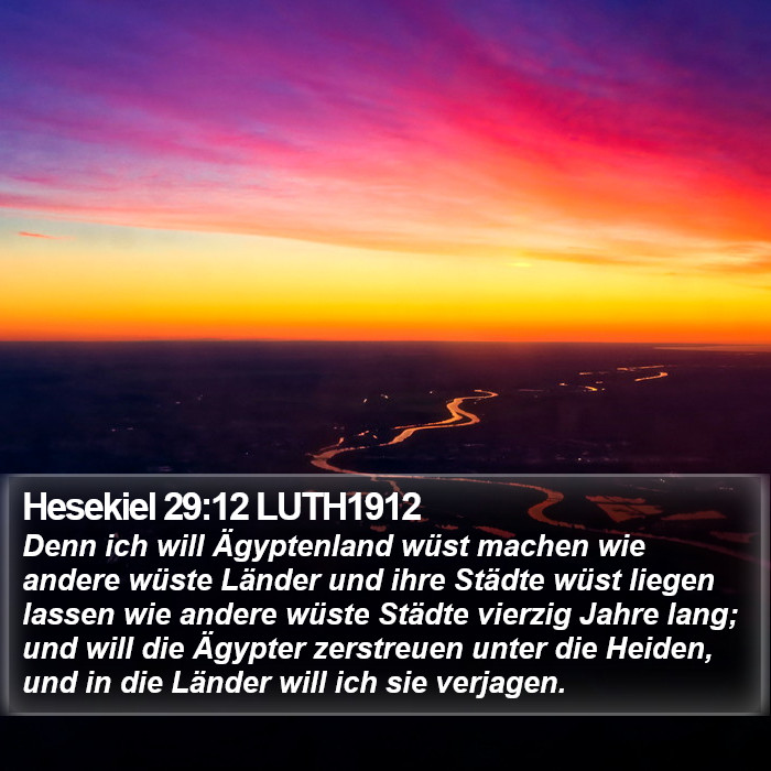 Hesekiel 29:12 LUTH1912 Bible Study