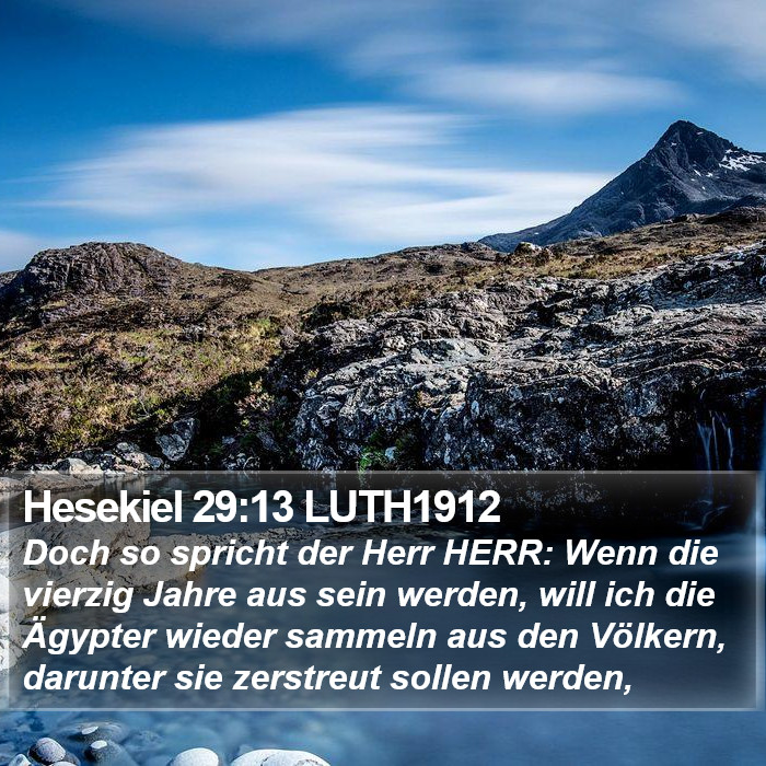 Hesekiel 29:13 LUTH1912 Bible Study