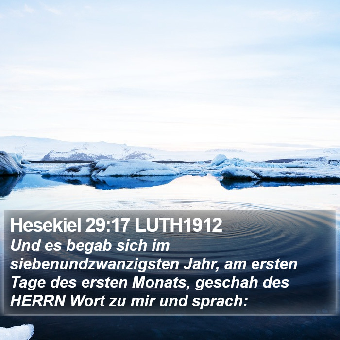 Hesekiel 29:17 LUTH1912 Bible Study