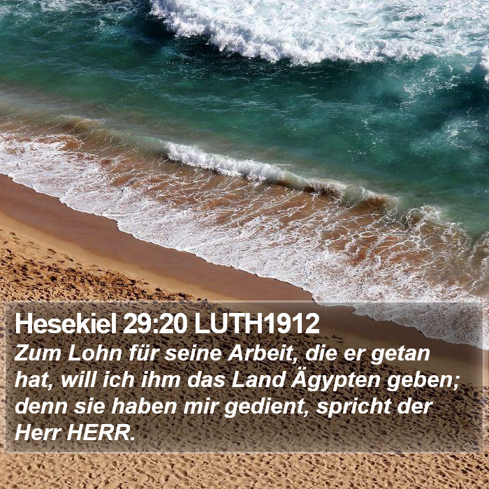 Hesekiel 29:20 LUTH1912 Bible Study