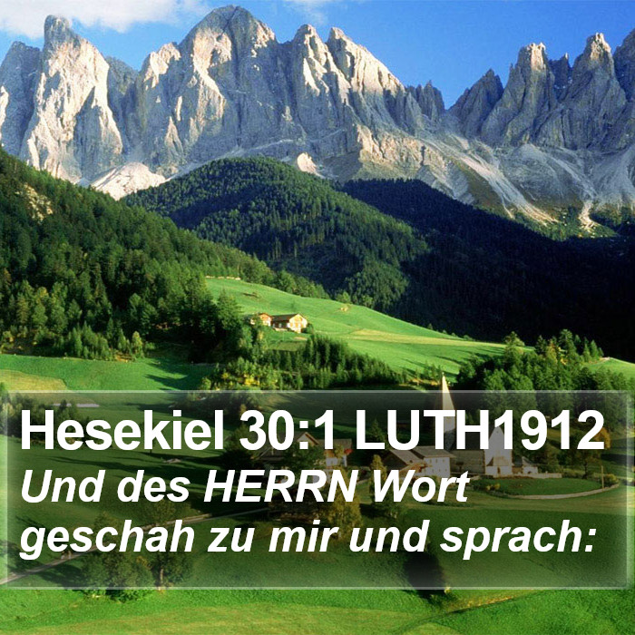 Hesekiel 30:1 LUTH1912 Bible Study