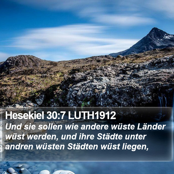 Hesekiel 30:7 LUTH1912 Bible Study