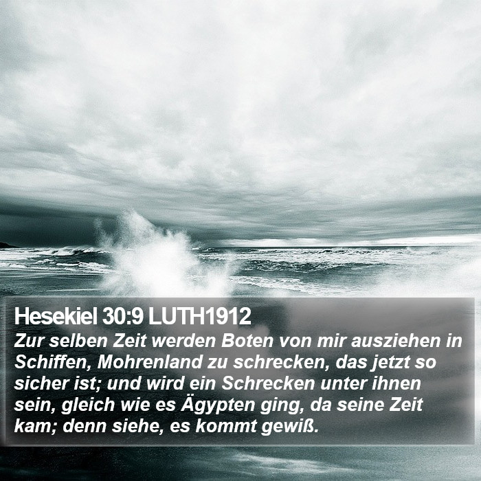Hesekiel 30:9 LUTH1912 Bible Study