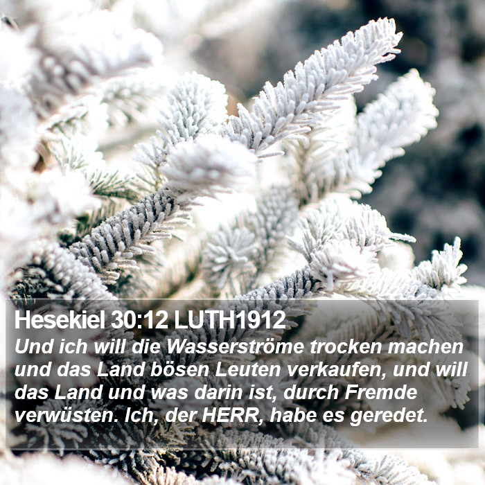 Hesekiel 30:12 LUTH1912 Bible Study